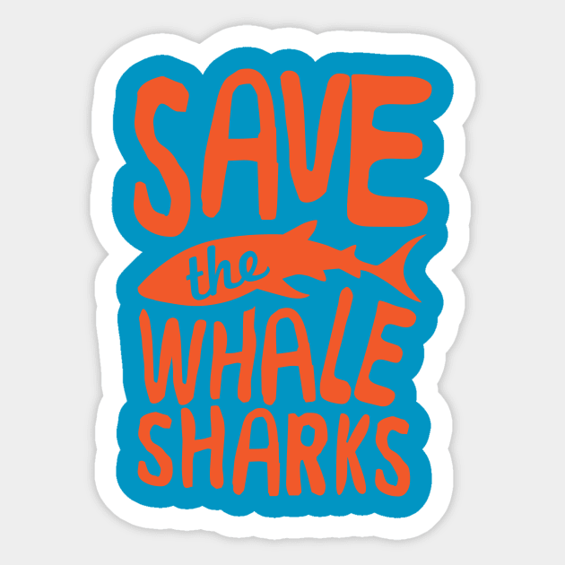 Save The Whale Sharks Sticker by BANWA